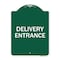 Signmission Traffic Entrance Sign Delivery Entrance, Green & White Aluminum Sign, 18" x 24", GW-1824-22793 A-DES-GW-1824-22793 - alternate 1